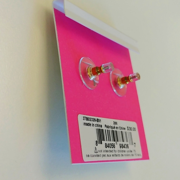 NWT Betsey Johnson Frog Stud Earrings - Picture 4 of 4